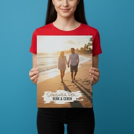  - Sevgiliye Hediye Fotoğraf Baskılı Kanvas