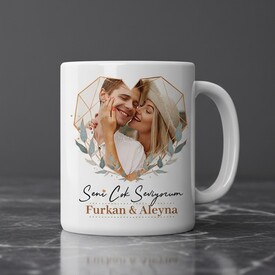  - Sevgiliye Hediye Fotoğraf Baskılı Kupa Bardak