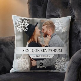  - Sevgiliye Hediye Fotoğraflı Romantik Yastık