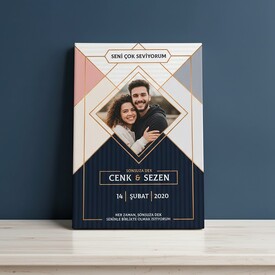  - Sevgiliye Hediye İkonik Fotoğraflı Kanvas