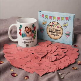  - Sevgiliye Hediye Kitap & Kupa ve 365 Aşk Sözü