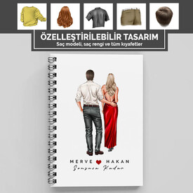  - Sevgiliye Hediye Özelleştirilebilir Defter