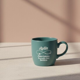  - Sevgiliye Hediye Turkuaz Kupa Bardak