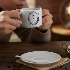 Sevgiliye Hediyelik Harfli Nescafe Fincanı - Thumbnail