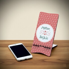  - Sevgiliye Özel Ahşap Telefon Standı