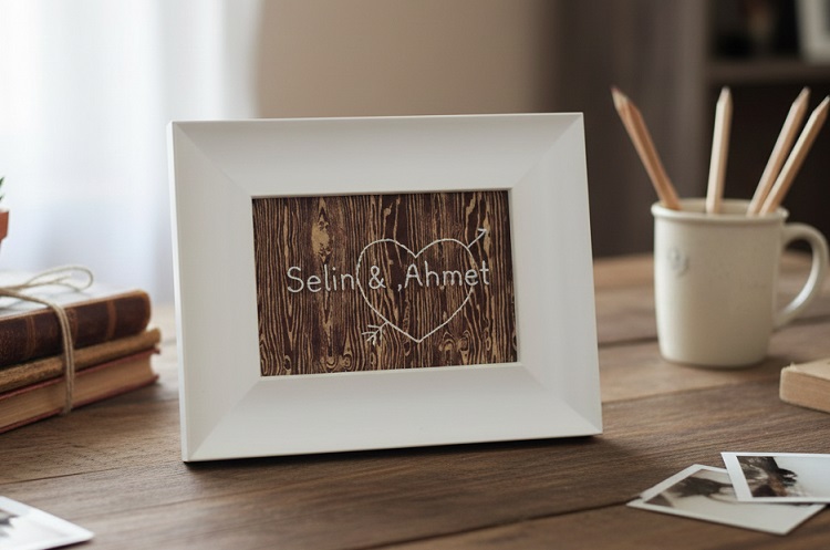 Sevgiliye Romantik Çerçeve Yapımı