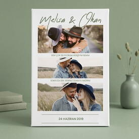  - Sevgiliye Romantik Fotoğraflı Kanvas Tablo