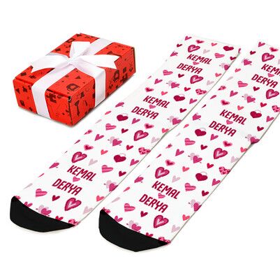 Sevgiliye Sevgililer Günü Hediyesi Çorap - Thumbnail
