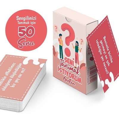 Sevgiliye Sorulacak Sorular Kartları - Hediyemen.com
