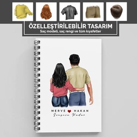  - Sevgiliye Sürpriz Özelleştirilebilir Defter