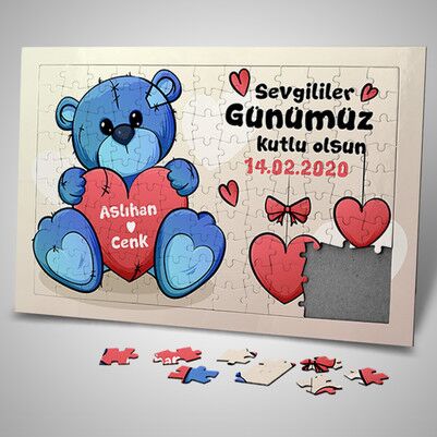  - Sevimli Ayıcık Tasarımlı 130 Parça Puzzle