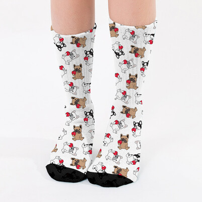  - Sevimli Dostlarımız Köpekler Tasarım Çorap