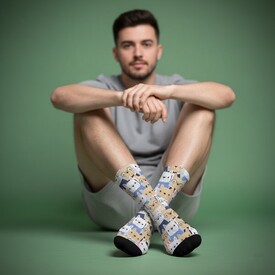  - Sevimli Köpek Dostlarımız Tasarım Çorap