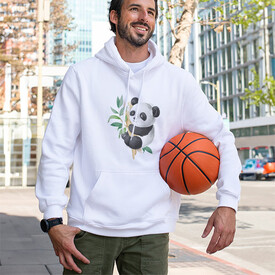  - Sevimli Panda Kapşonlu Sweatshirt