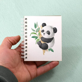  - Sevimli Panda Tasarım Hediyelik Not Defteri