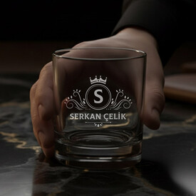 Şık Tasarımlı İkili Noble Sip Viski Bardağı - Thumbnail