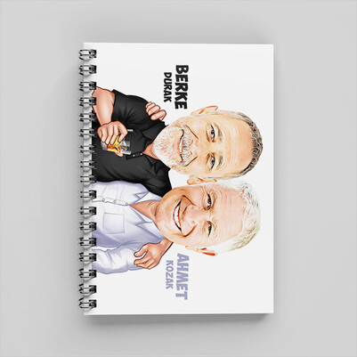 Sıkı Dostlar Karikatürlü Defter - Thumbnail