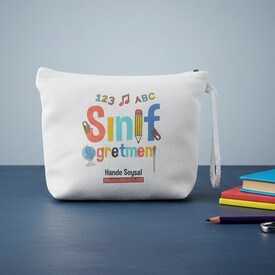  - Sınıf Öğretmenine Hediye Makyaj Çantası