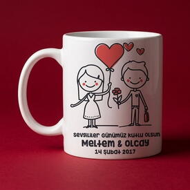  - Şipşirin Sevgililer Günü Temalı Kupa Bardak