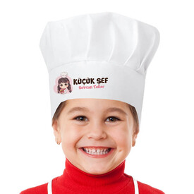 Şirin Kız İsme Özel Şapkalı Mutfak Önlüğü - Thumbnail