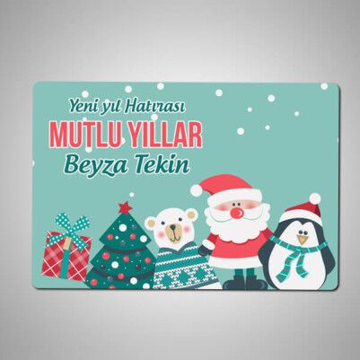  - Şirin Yılbaşı Temalı Buzdolabı Magneti