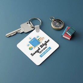  - Sosyal Bilgiler Öğretmenine Özel İsimli Anahtarlık