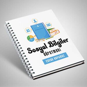 Sosyal Bilgiler Öğretmenine Özel İsimli Defter - Thumbnail