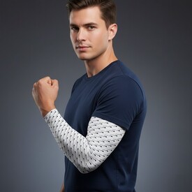  - Sperm Figürlü Dövme Görünümlü Kol Çorabı