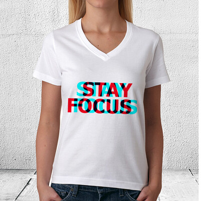 Stay Focus Unisex Tişört - Thumbnail