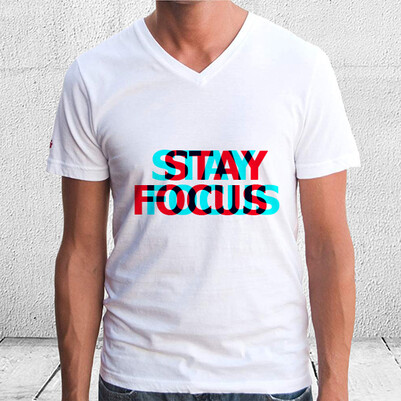 Stay Focus Unisex Tişört - Thumbnail