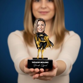  - Süper Kadın Karikatürlü Biblo