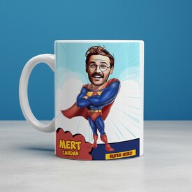  - Süper Kahraman Karikatürlü Kupa Bardak