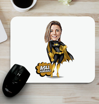  - Süper Kız Karikatürlü Mouse Pad