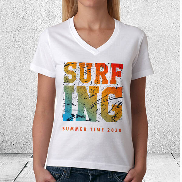 Surf ING Tasarım Unisex Tişört