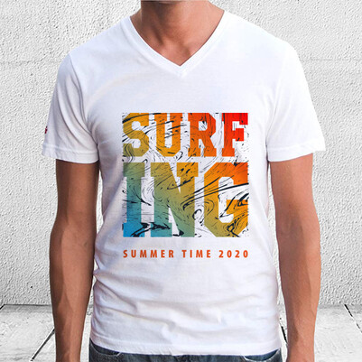 Surf ING Tasarım Unisex Tişört - Thumbnail