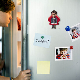 Takım Elbiseli Erkek Karikatürlü Buzdolabı Magneti - Thumbnail