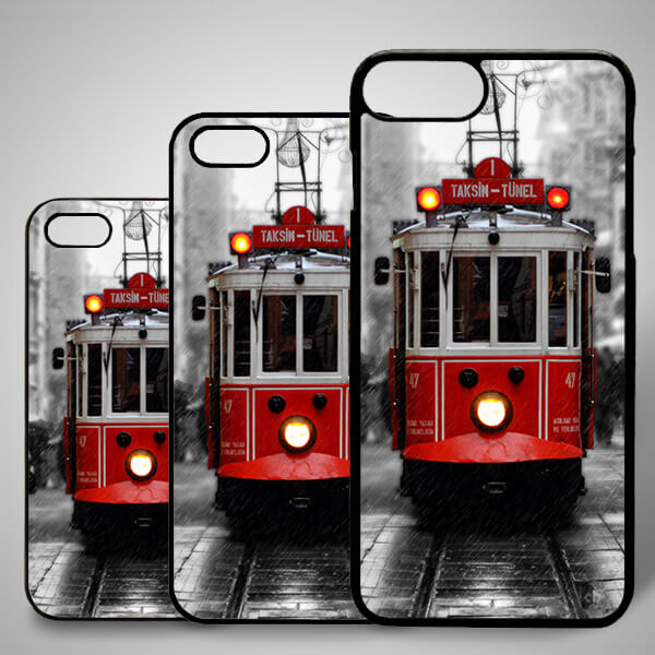 Taksim Tramvay Resimli iPhone Telefon Kılıfı