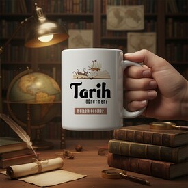  - Tarih Öğretmeni Tasarımlı Kupa Bardak