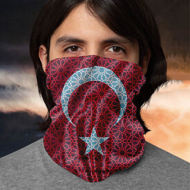 Tasarım Türk Bayrağı Bandana Boyunluk - Thumbnail