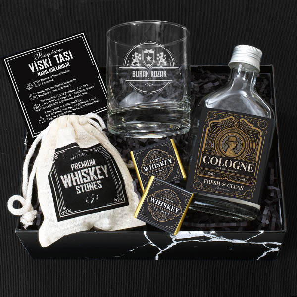 Tasarım Viski Bardağı ve Kolonya Whiskey Set