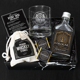 Tasarım Viski Bardağı ve Kolonya Whiskey Set - Thumbnail