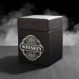 Tasarım Viski Bardağı ve Viski Taşı Whiskey Set - Thumbnail