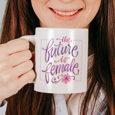 The Future Is Female Kupa Bardak - Thumbnail