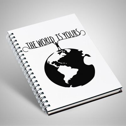 The World Is Yours Motto Defter - Thumbnail