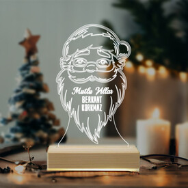 Tonton Noel Baba Kişiye Özel 3D Lamba - Thumbnail