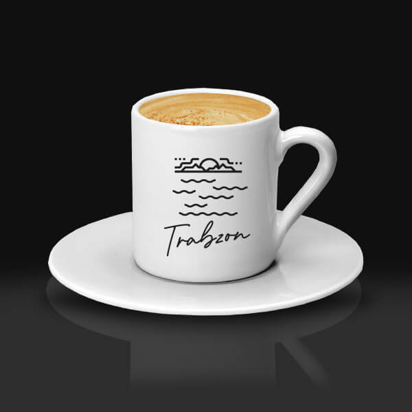 Trabzon Temalı Kahve Fincanı