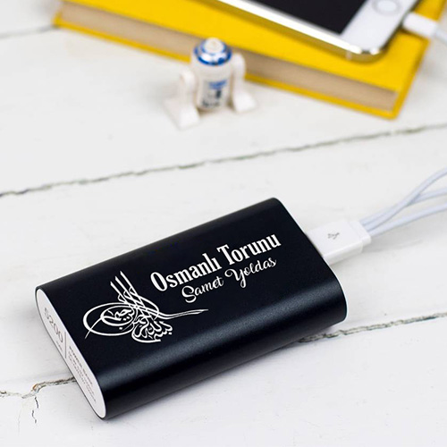 Tuğra Motifli İsme Özel Powerbank