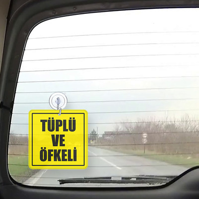 Tüplü ve Öfkeli Oto Cam Süsü - Thumbnail