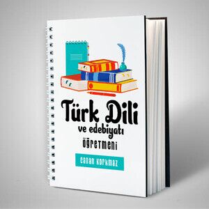 Türk Dili ve Edebiyatı Öğretmenine Hediye Defter - Thumbnail