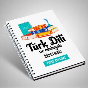 Türk Dili ve Edebiyatı Öğretmenine Hediye Defter - Thumbnail